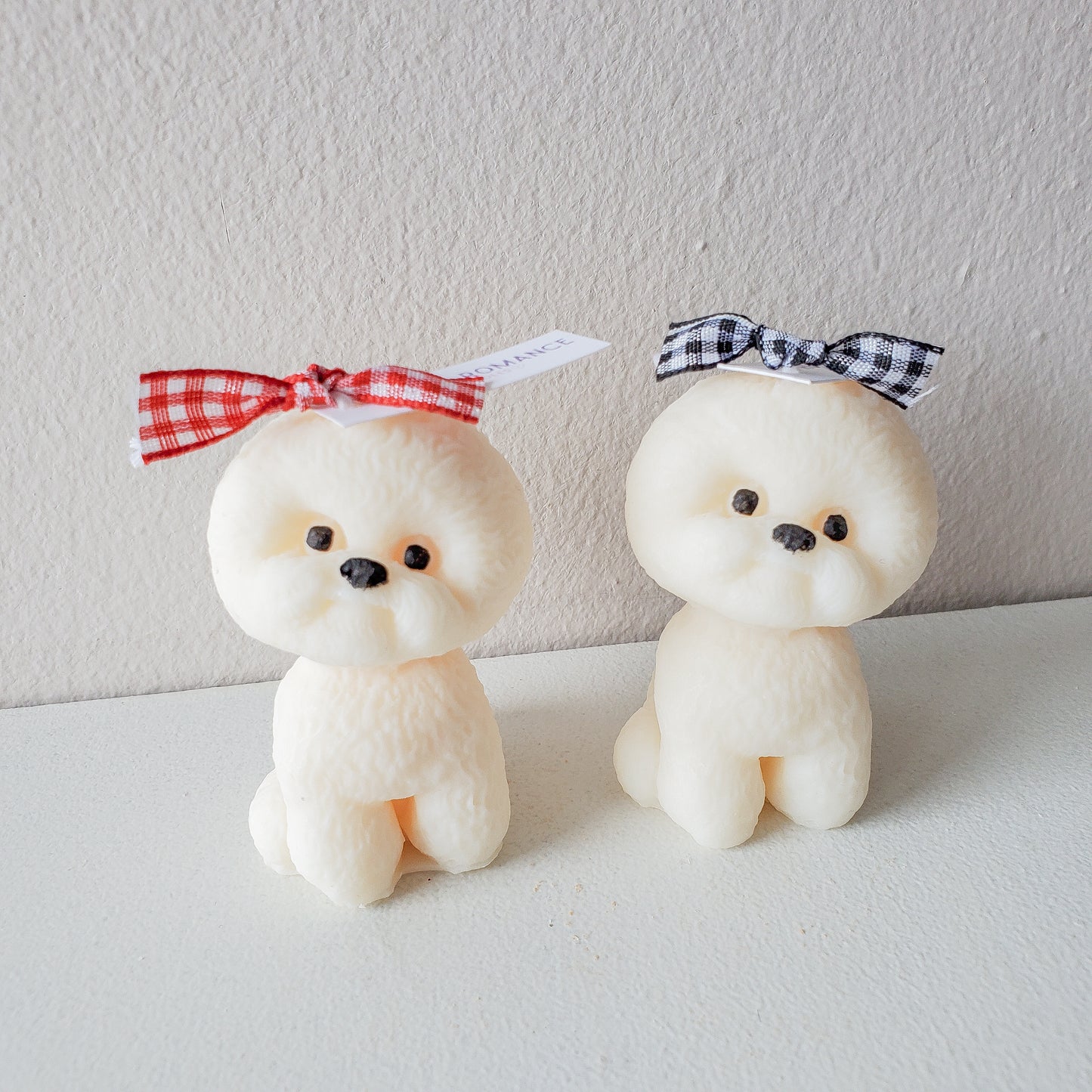 Small Bichon Frise Candle