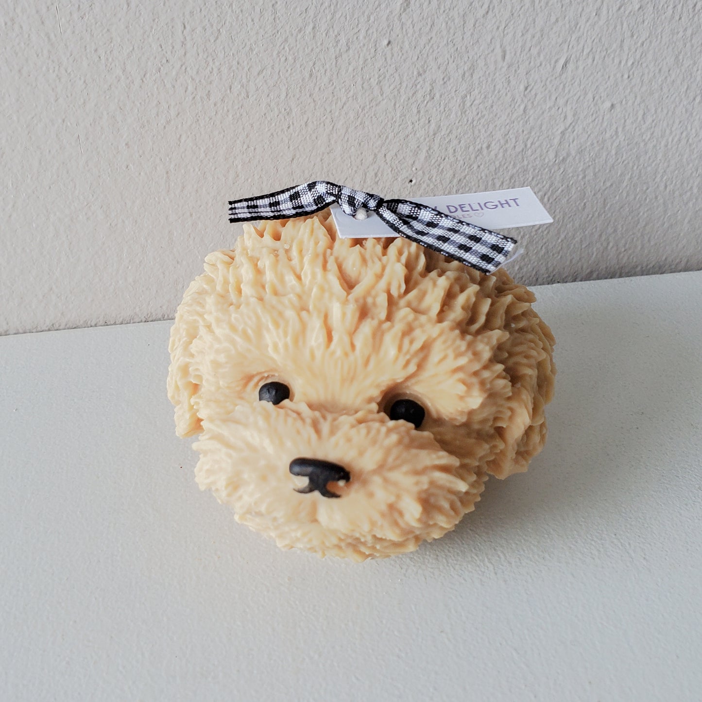 Big Poodle Head Candle