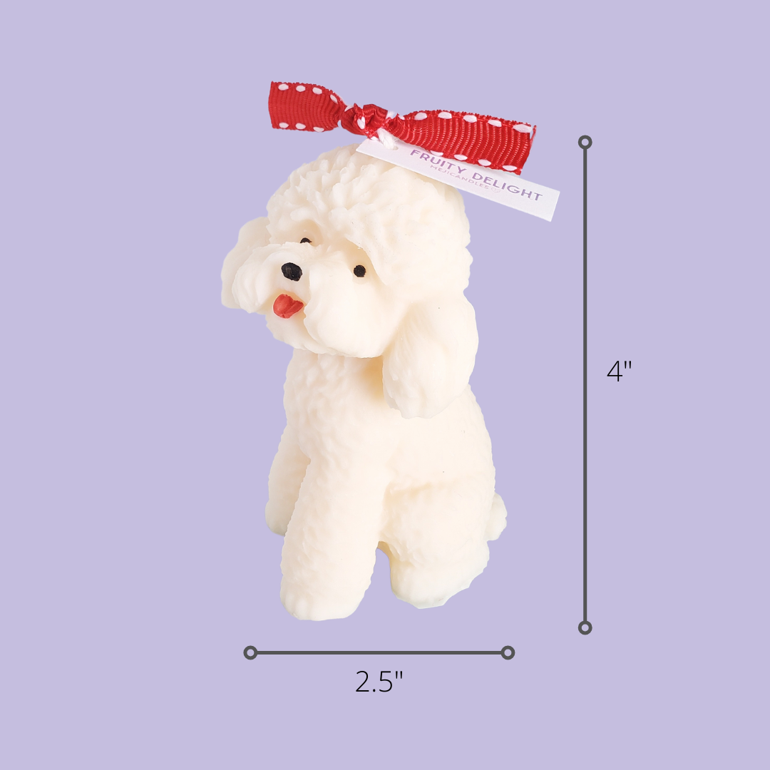 Full size Poodle Candle