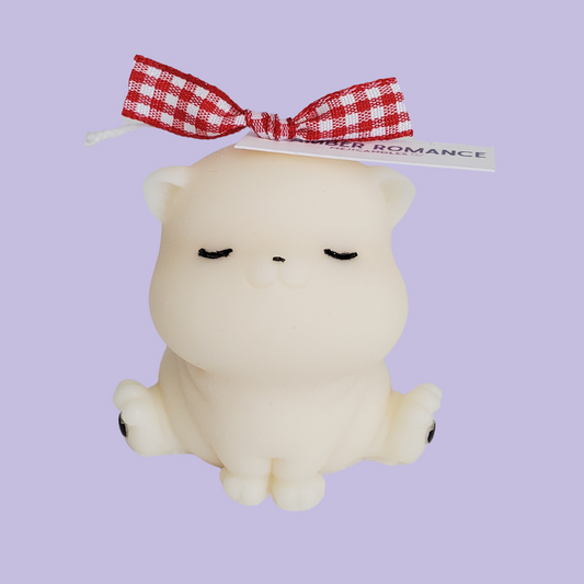 Small Chubby Cat Candle